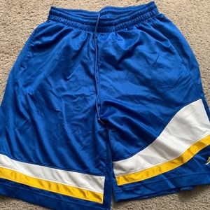 Jordan Basketball Shorts Large Blue Gold